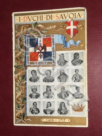 Cartolina I Duchi di Savoia - Amedeo VIII - Carlo …