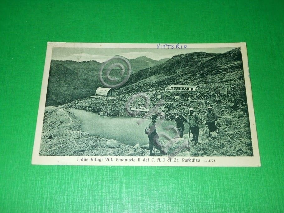 Cartolina I due Rifugi Vittorio Emanuele II del C.A.I. al …