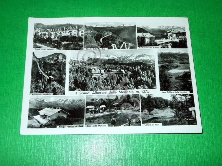 Cartolina I Grandi Alberghi della Mendola - Vedute diverse 1961