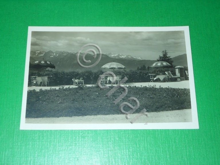 Cartolina I Grandi Alberghi della Mendola - Vista dal Giardino …