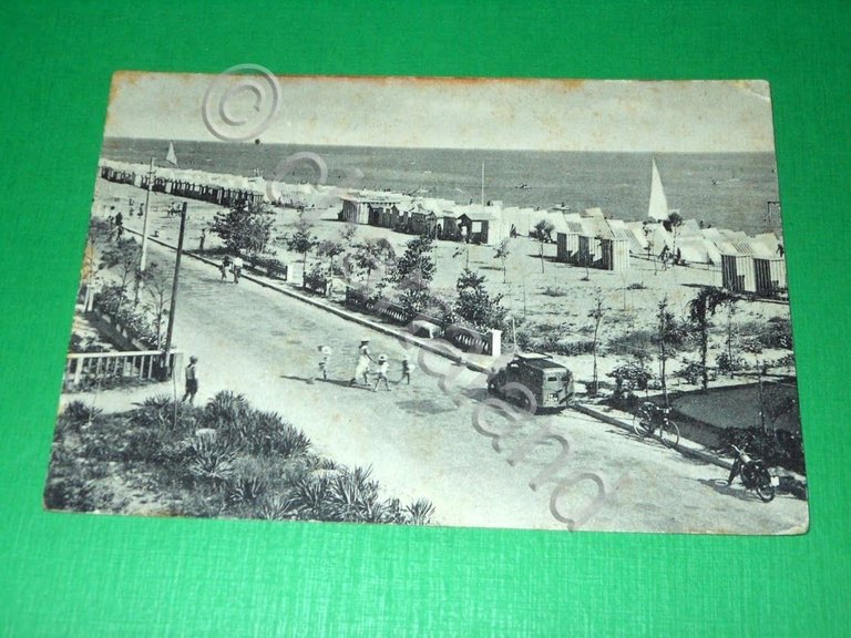 Cartolina Igea Marina - Lungomare 1954