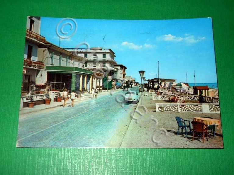 Cartolina Igea Marina - Viale Pinzon 1964.