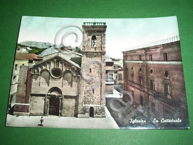 Cartolina Iglesias - La Cattedrale 1960.
