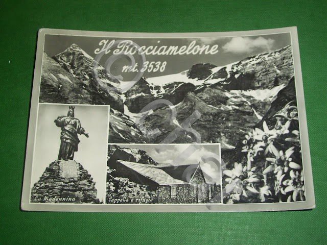 Cartolina Il Rocciamelone - La Madonnina - Cappella e rifugio …