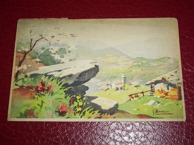 Cartolina Illustrata da S. Bonelli - Paesaggio 1953 | Immagine principale