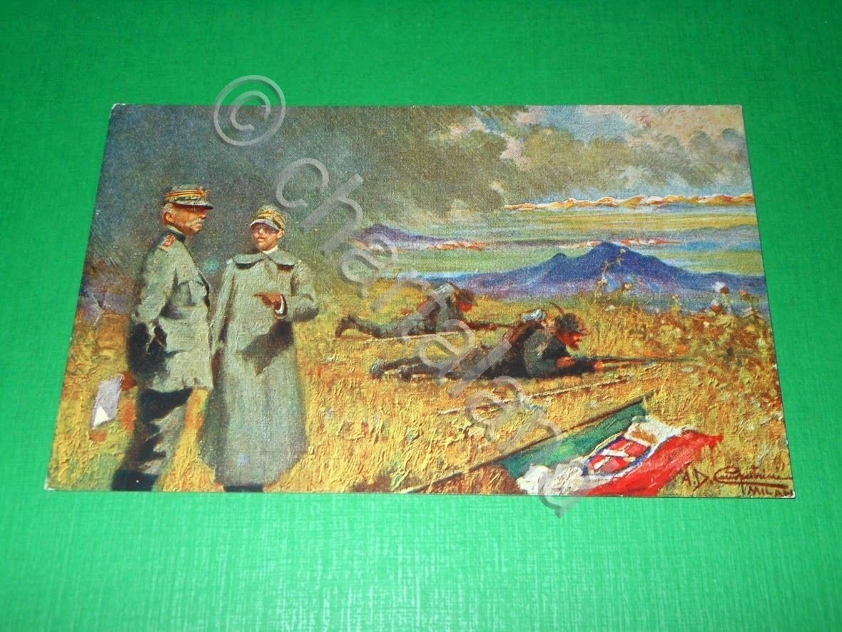Cartolina illustrata Militaria - Il Termine Sacro 1915 ca.