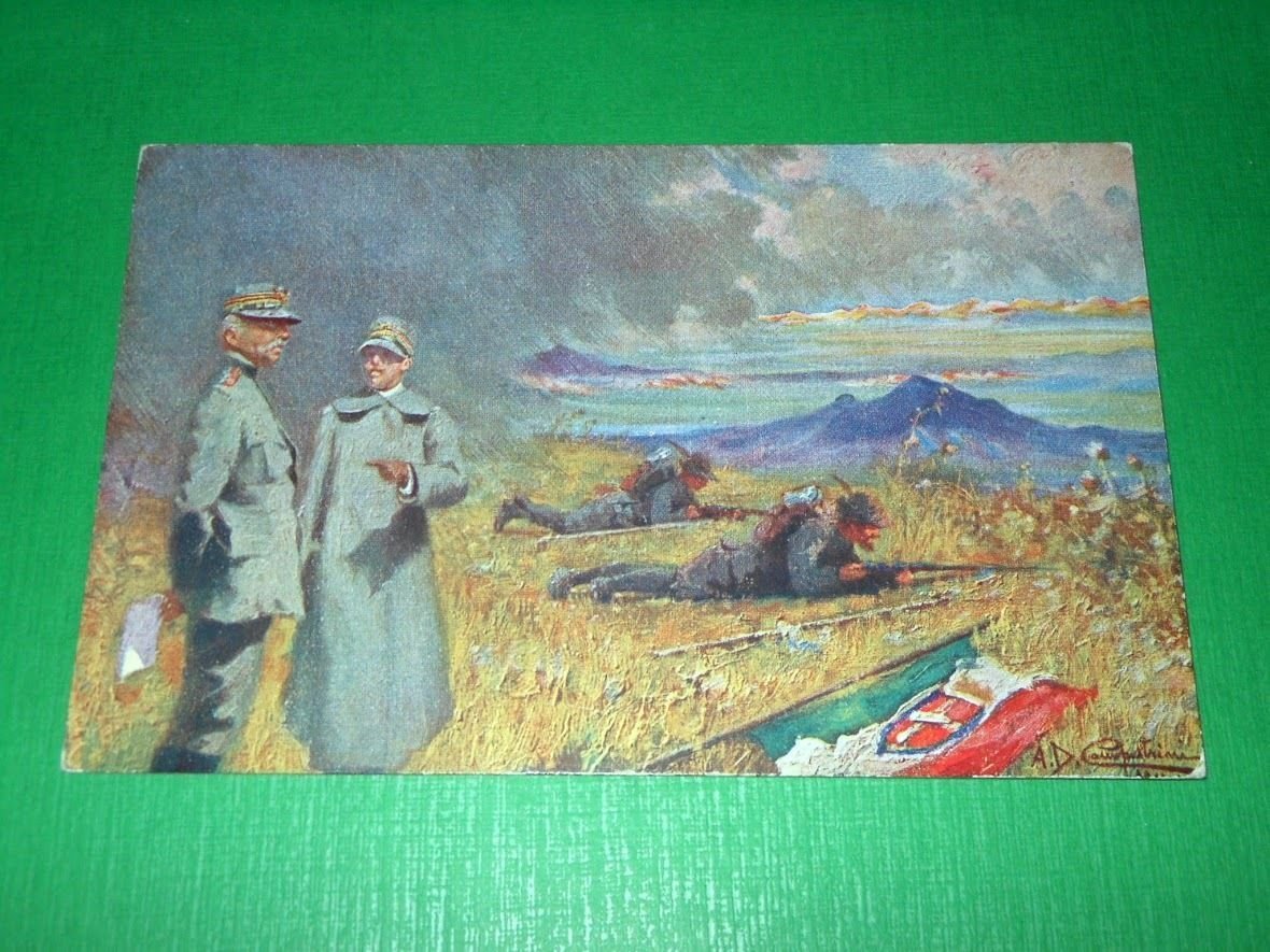 Cartolina illustrata Militaria - Il Termine Sacro 1915 ca ( …