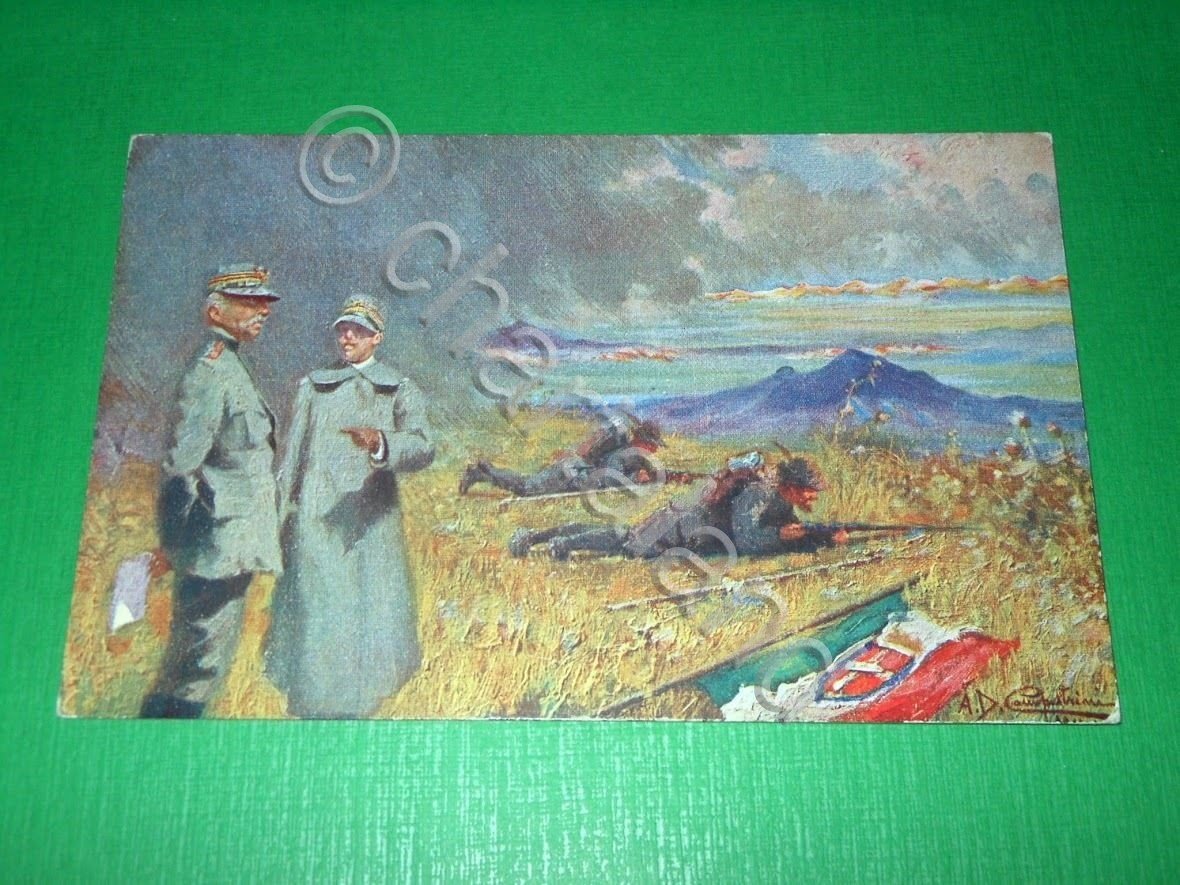 Cartolina illustrata Militaria - Il Termine Sacro 1915 ca ( …