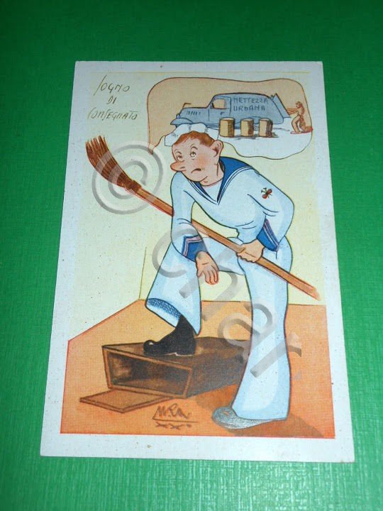 Cartolina illustrata Militaria Marina 1942 ca (n.1)