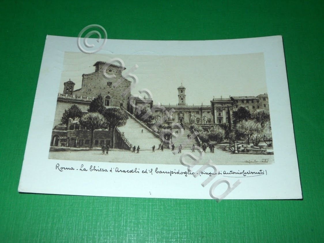 Cartolina illustrata Roma - La Chiesa d' Oracoli ed il …