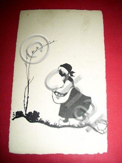 Cartolina illustratore disegnata a mano 1920 ca | Immagine Gallery 2