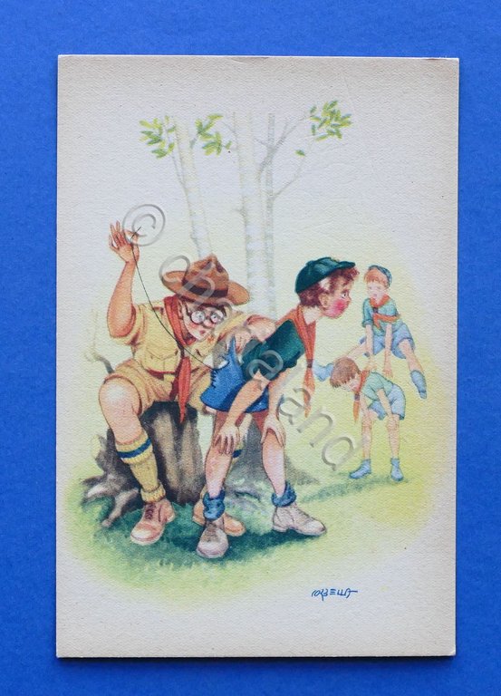Cartolina Illustratori Corbella - Boy Scout (3) - 1940 ca.. | Immagine Gallery 2
