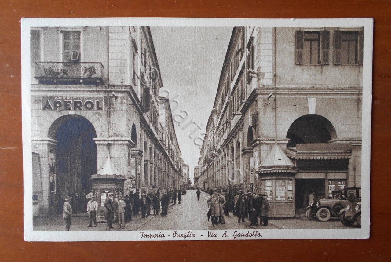 Cartolina Imperia - Oneglia - Via A. Gandolfo - 1928 …