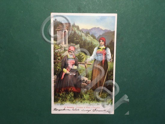 Cartolina In Valsesia - Costume di Rima e Carcoforo - …