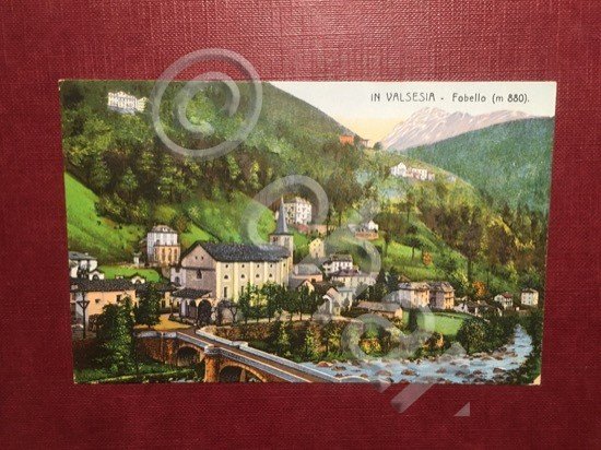 Cartolina In Valsesia - Fobello - 1921