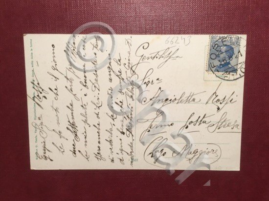 Cartolina In Valsesia - Fobello - 1921