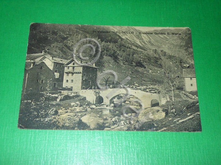 Cartolina In Valsesia - Fobello - Frazione Gabbio S. Maria …