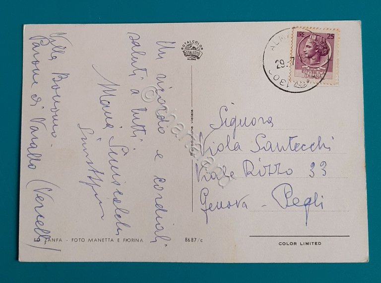 Cartolina In Valsesia - Parone di Varallo - 1970