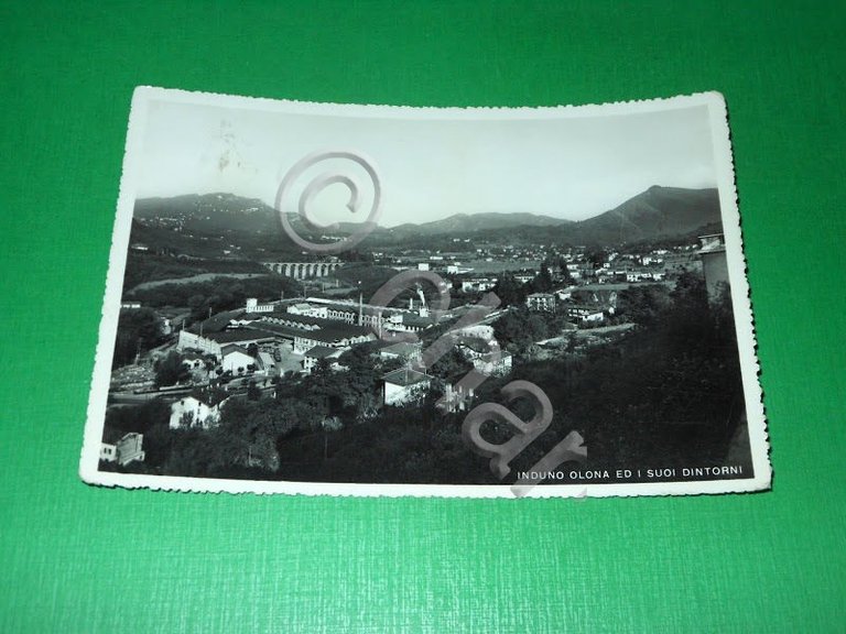 Cartolina Induno Olona ed i suoi dintorni - Panorama 1957