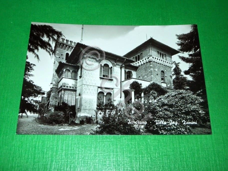 Cartolina Inveruno - Villa Ing. Zanini 1955 ca.