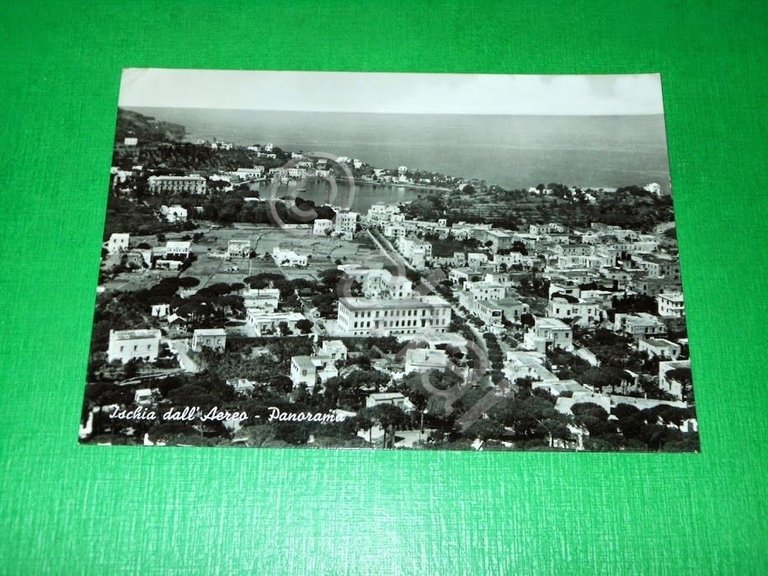 Cartolina Ischia dall' Aereo - Panorama 1956 | Immagine Gallery 2