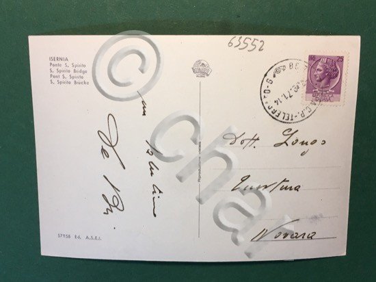Cartolina Isernia - Ponte S. Spirito - 1971