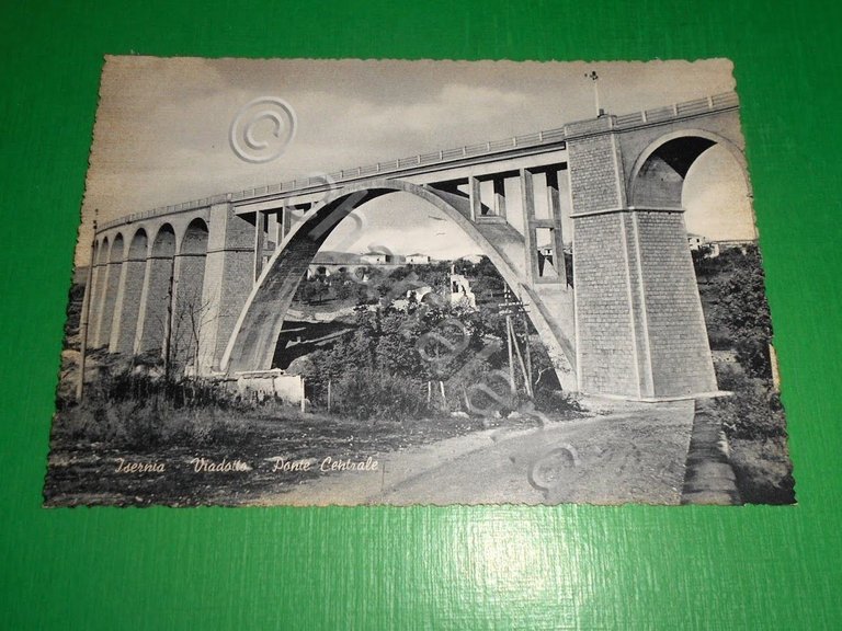 Cartolina Isernia - Viadotto - Ponte Centrale 1950 ca | Immagine Gallery 2