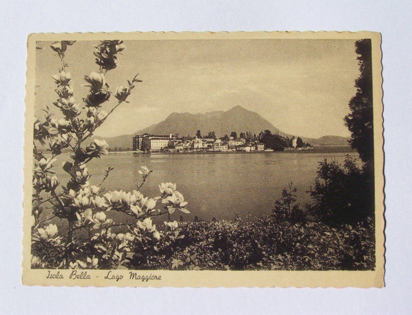 Cartolina Isola Bella - Lago Maggiore - veduta 1940 ca