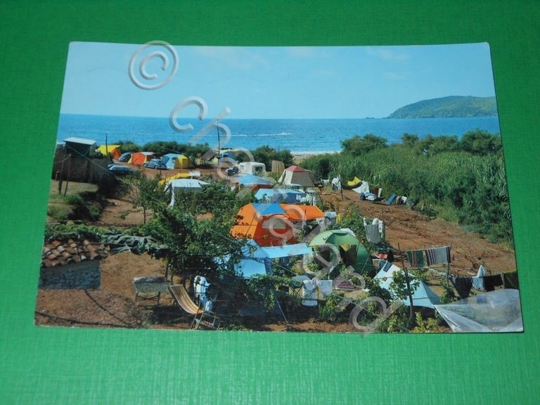 Cartolina Isola d' Elba - Capoliveri - Camping Lido 1964.
