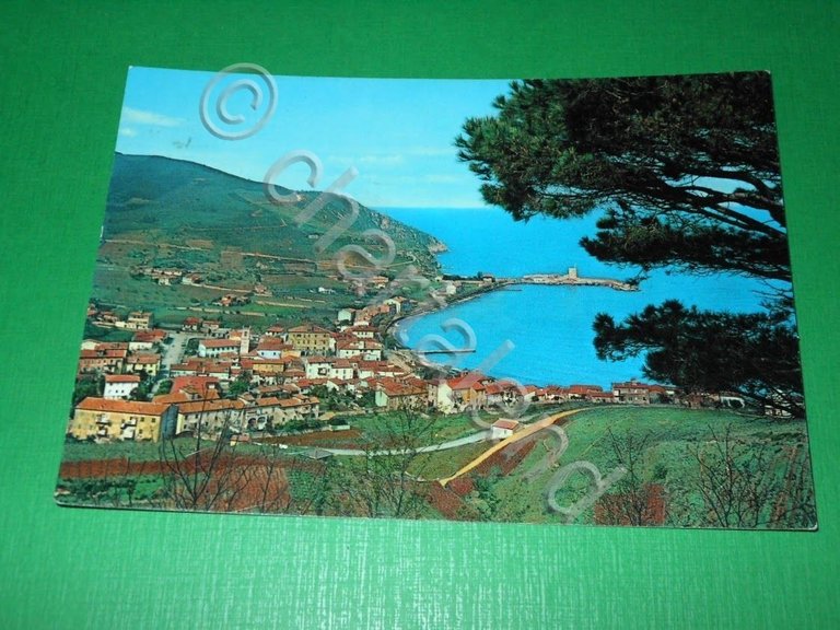 Cartolina Isola d' Elba - Marciana Marina - Panorama 1960.