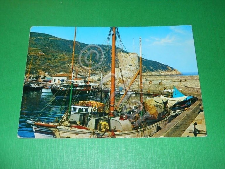 Cartolina Isola d'Elba - Marciana Marina - Torre Medicea 1967