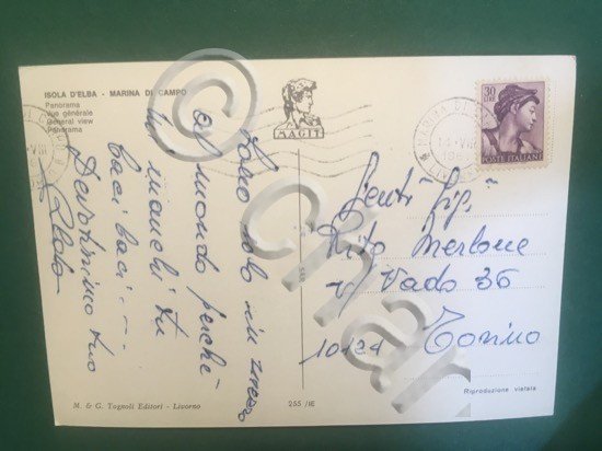 Cartolina Isola D'Elba - Marina Di Campo - Panorama - …