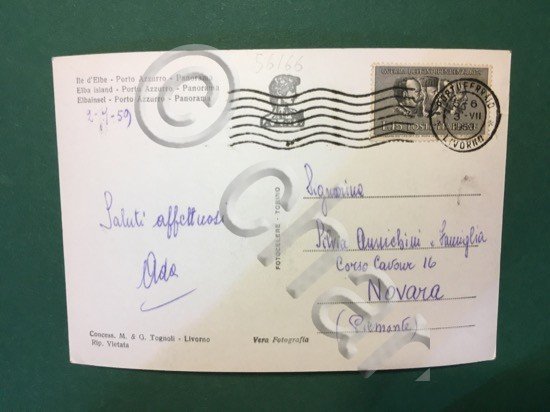 Cartolina Isola D'Elba - Porto Azzurro - Panorama - 1959