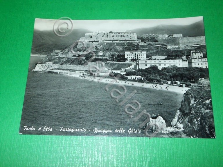 Cartolina Isola d' Elba - Portoferraio - Spiaggia delle Ghiaie …
