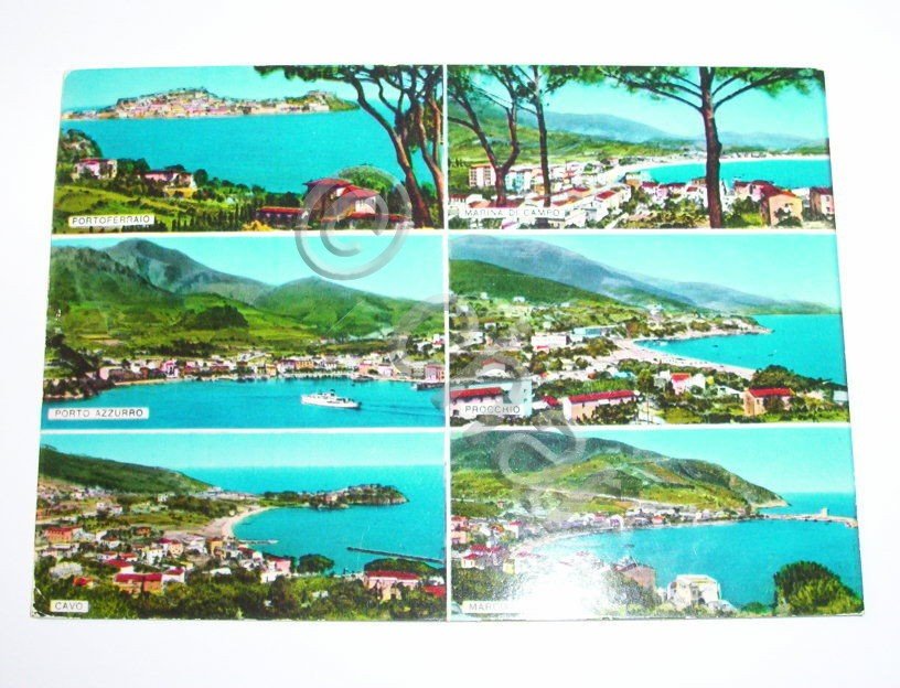 Cartolina Isola d' Elba - Vedute diverse 1973