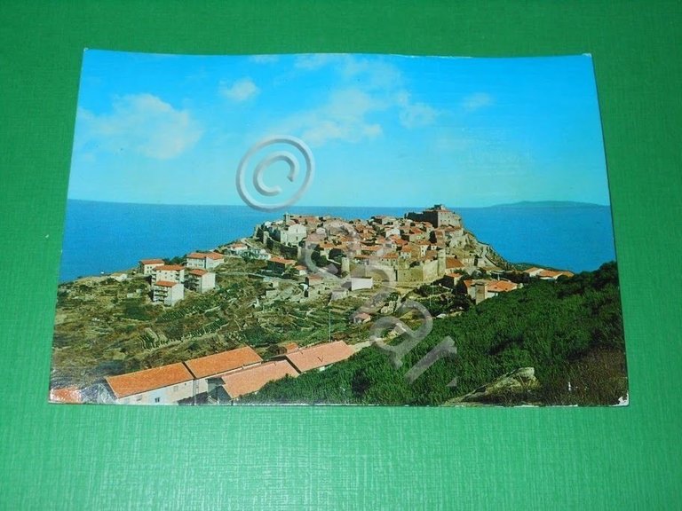 Cartolina Isola del Giglio - Giglio Castello - Panorama 1970 …