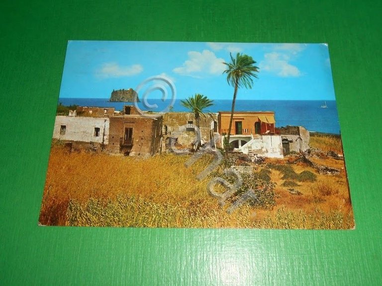Cartolina Isole Eolie - Particolare della Contrada Scari - Villa …