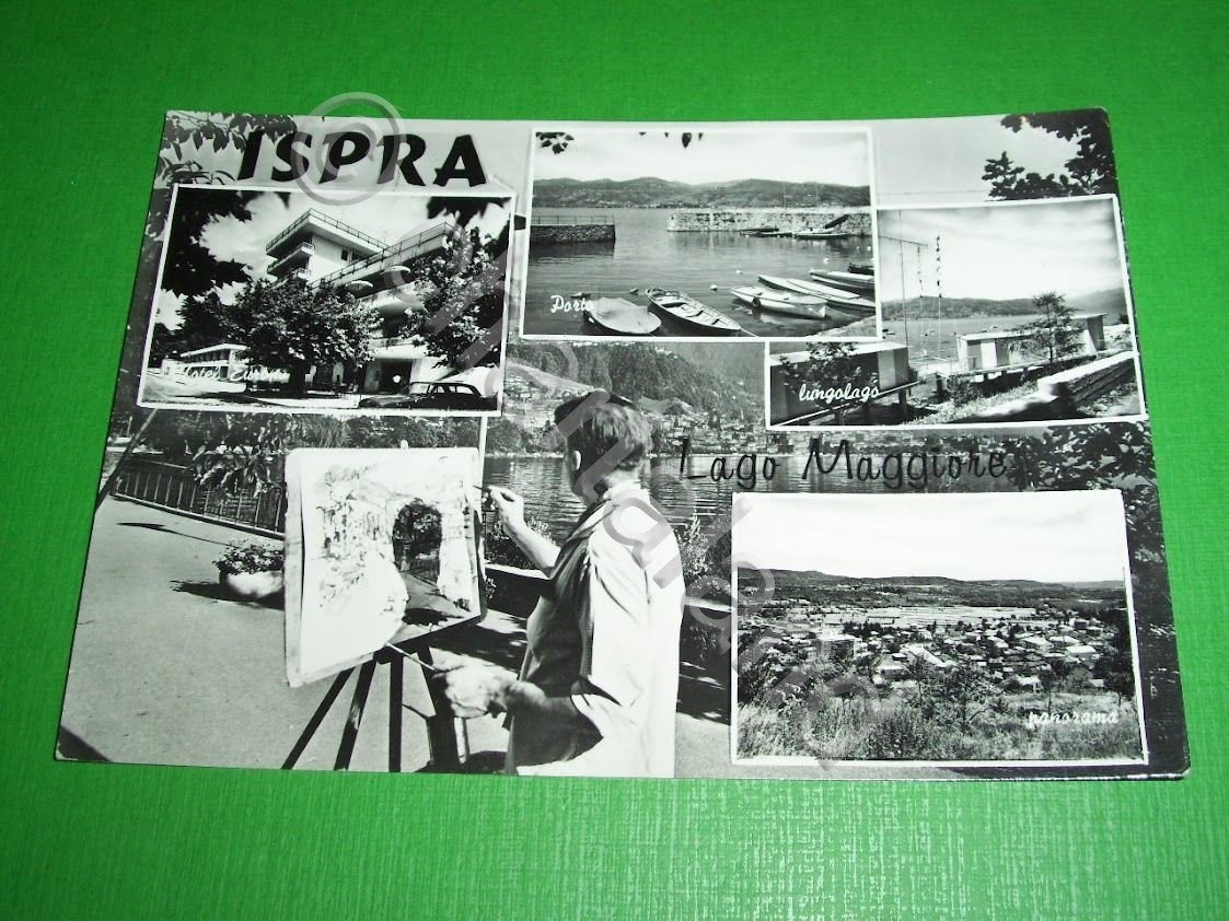 Cartolina Ispra - Lago Maggiore - Vedute diverse 1970.