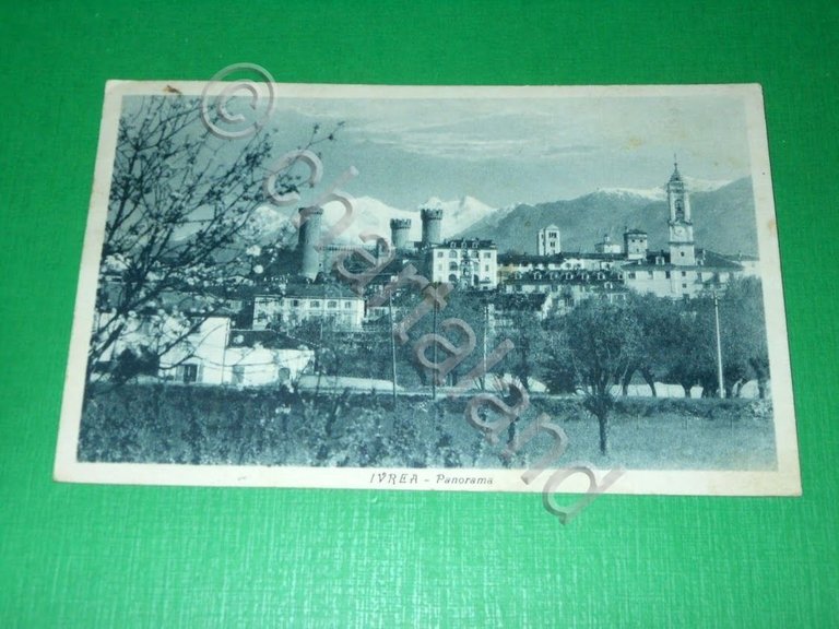 Cartolina Ivrea - Panorama - 1956