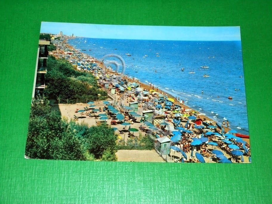 Cartolina Jesolo - Spiaggia 1964.