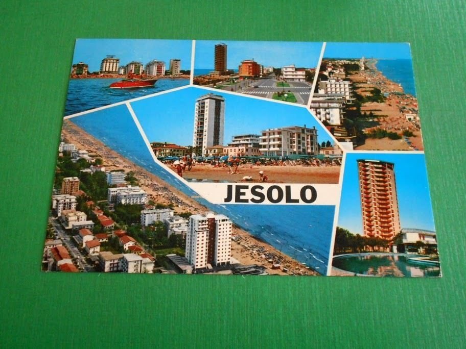 Cartolina Jesolo - Vedute diverse 1969.