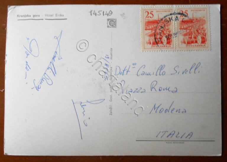 Cartolina Kranjska Gora (Slovenia) - Hotel Erika - 1965 | Immagine Gallery 2