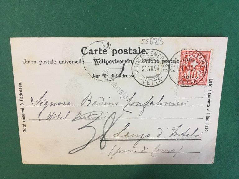 Cartolina Kulm - Monte Generoso - 1904