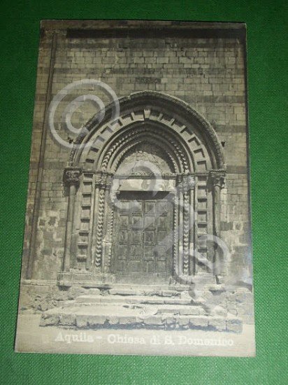 Cartolina L' Aquila - Chiesa di S. Domenico 1920 ca.