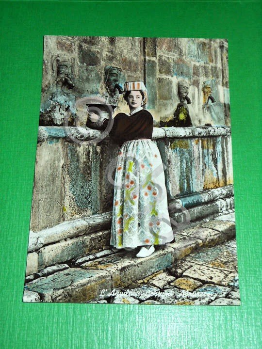 Cartolina L'Aquila - Costumi Abruzzesi 1961