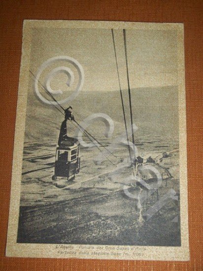 Cartolina L' Aquila - Funivia del Gran Sasso d' Italia …