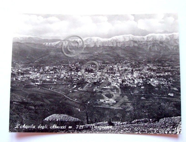 Cartolina L'Aquila - Panorama 1955 ca.