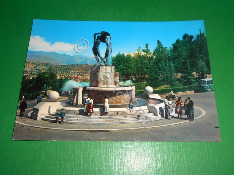 Cartolina L'Aquila degli Abruzzi - Fontana Monumentale 1970 ca.