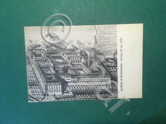 Cartolina La Badia di Montecassino - Stampa del sec XVIII … | Immagine Gallery 2