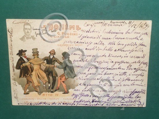 Cartolina La Boheme - G. Puccini - Atto IV - …